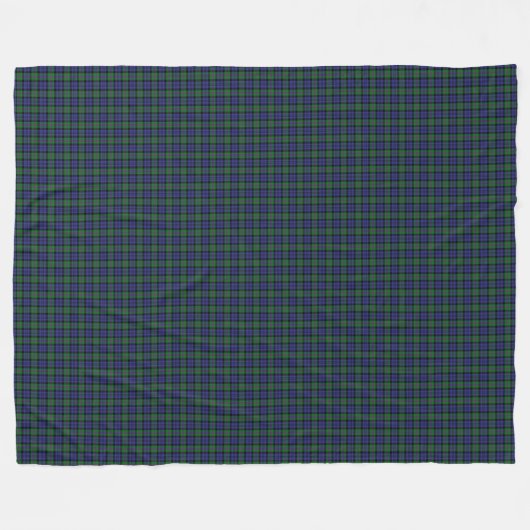Clan Baird Scottish Tartan Pset Pattern Fleece (Voorkant (Horizontaal))