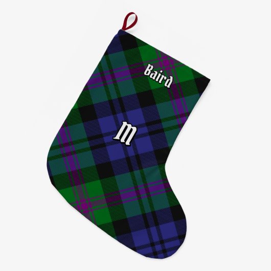 Clan Baird Tartan Grote Kerstsok (Voorkant (Hangend))