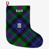Clan Baird Tartan Grote Kerstsok (Voorkant)