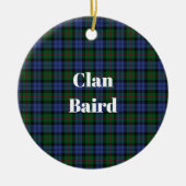 Clan Baird Tartan Keramisch Ornament (Voorkant)