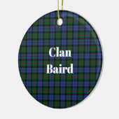 Clan Baird Tartan Keramisch Ornament (Links)
