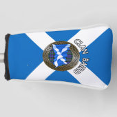 Clan Baird Tartan Knot & Flag Golfheadcover (Voorkant)