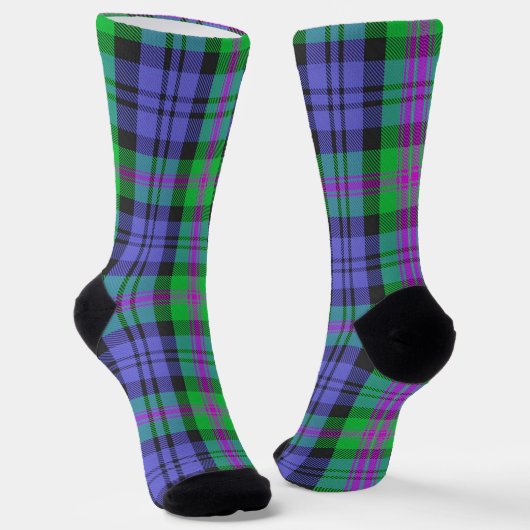 Clan Baird Tartan Sokken (Gebogen)