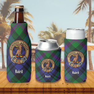 Clan Baird Wapen over Tartan Flesjeskoeler