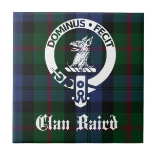 Clan Baird Wapenschild Tartan Tegeltje