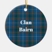 Clan Bairn Tartan Keramisch Ornament (Voorkant)