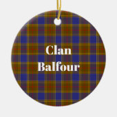 Clan Balfour Modern Tartaans Keramisch Ornament (Voorkant)