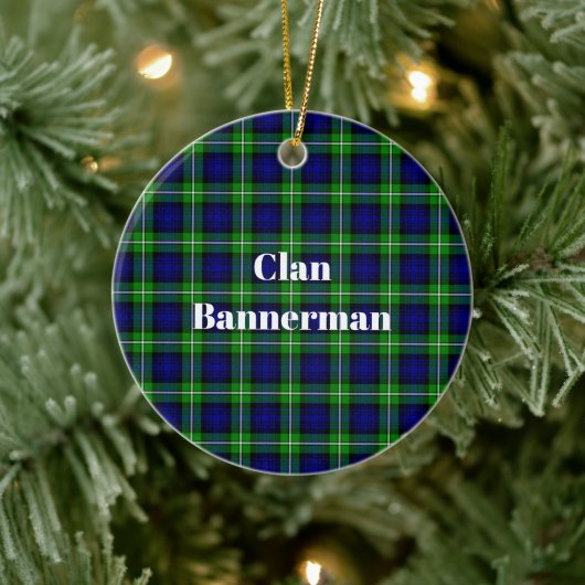 Clan Bannerman Tartan Keramisch Ornament (Boom)