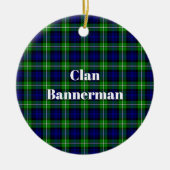Clan Bannerman Tartan Keramisch Ornament (Voorkant)