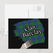 Clan Barclay Scottish Tartan Paint Brush Briefkaart (Voorkant / Achterkant)