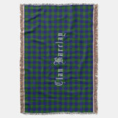 Clan Barclay Tartan Throw Blanket Deken (Voorkant Verticaal)
