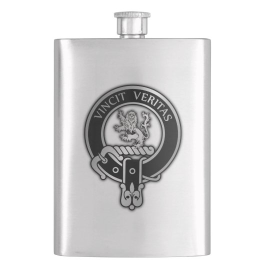 Clan Baxter Crest Flask Flacon (Voorkant)