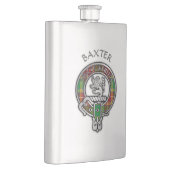 Clan Baxter Crest & Tartan Flacon (Rechts)