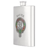 Clan Baxter Crest & Tartan Flacon (Links)