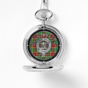 Clan Baxter Crest & Tartan Horloge