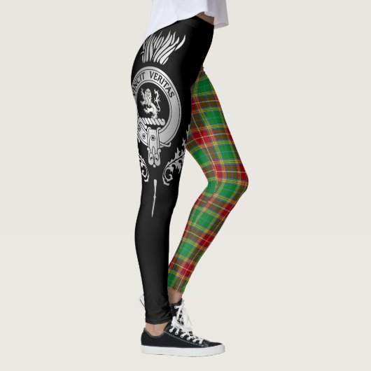 Clan Baxter Crest & Tartan Leggings (Rechts)