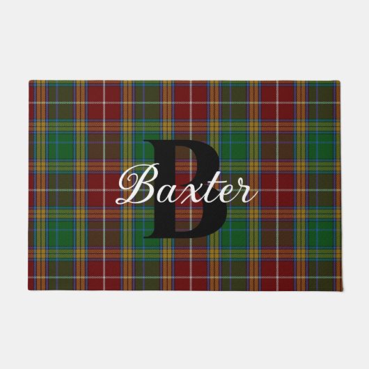 Clan Baxter Pset Monogrammed Doormat Deurmat (Voorkant)