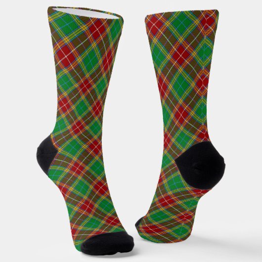Clan Baxter Tartan Socks Sokken (Gebogen)