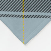 Clan Bell Crest boven Tartan Fleece Deken (Hoek)