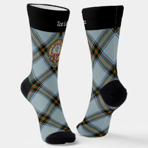 Clan Bell Crest boven Tartan Sokken