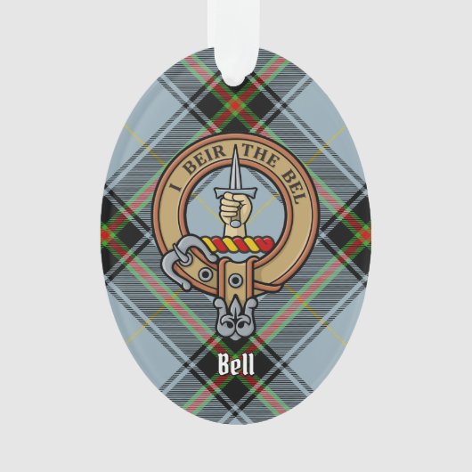 Clan Bell Crest sur Tartan (devant)
