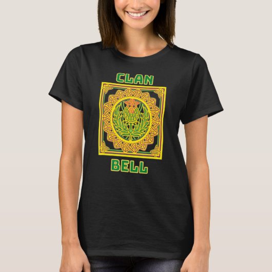 Clan Bell Scottish Celtic Thistle T-shirt (Voorkant)