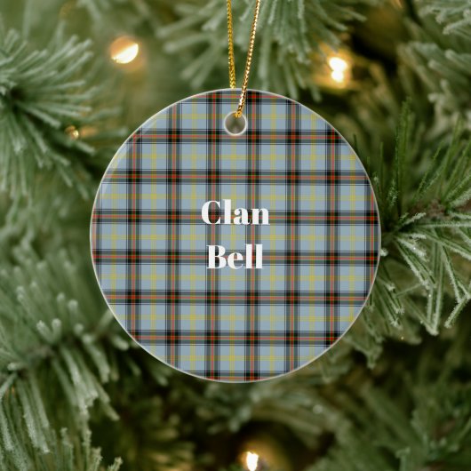 Clan Bell Tartan Keramisch Ornament (Boom)