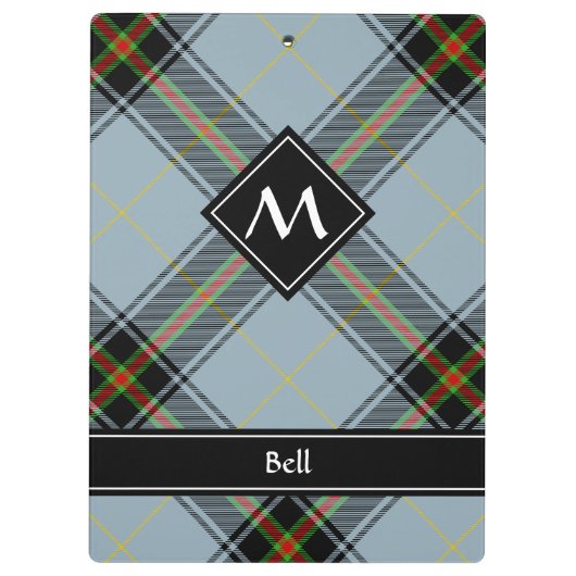 Clan Bell Tartan Klembord (Achterkant)