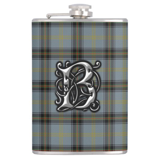 Clan Bell Tartan Old Scotland Flask Heupfles (Voorkant)