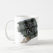 Clan Bell Tartan Paint Brush Cup Mug (Gauche)