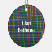 Clan Bethune Tartan Keramisch Ornament (Links)
