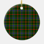 Clan Bisset Pattern Badge Tartan Pset Keramisch Ornament (Achterkant)