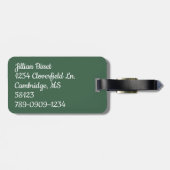 Clan Bisset Pset Monogrammed Bagagelabel (Achterkant horizontaal)