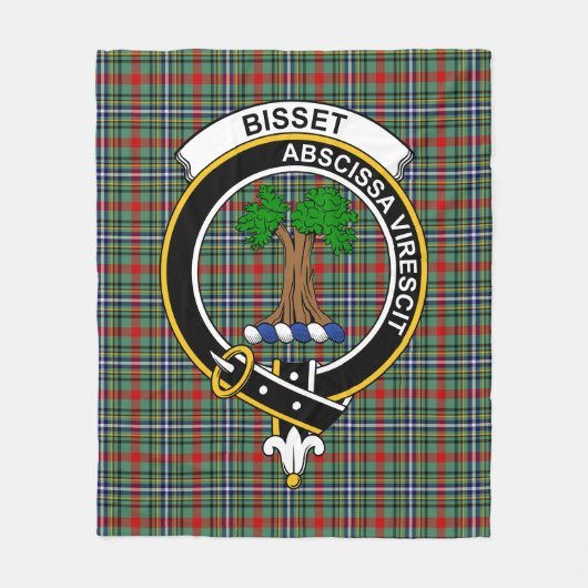 Clan Bisset Schotse Plaid Fleece Deken (Voorkant)