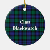 Clan Blackwatch Modern Tartan Keramisch Ornament (Voorkant)