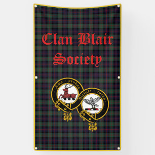 Clan Blair Banner Tartan Achtergrond Verticaal