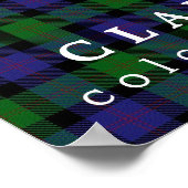 Clan Blair Colors of Scotland Tartan Poster (Hoek)