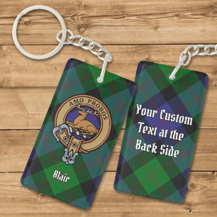 Clan Blair Crest Acrylische Sleutelhanger