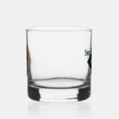 Clan Blair Crest over Tartan Whisky Glas (Links)