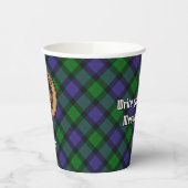 Clan Blair Crest over Tartanapolcups Papieren Bekers (Links)