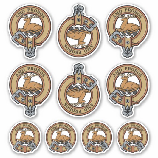 Clan Blair Crest Sticker Set (Voorkant)