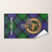 Clan Blair Crest sur Tartan (Serviette à main)