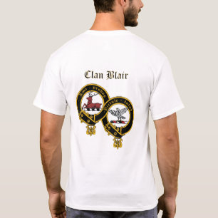 Clan Blair Logo op de rug T-shirt