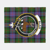 Clan Blair Modern Tartan Pset Fleece Deken (Voorkant (Horizontaal))