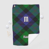 Clan Blair Tartan Golf Towel Golfhanddoek (Insitu)