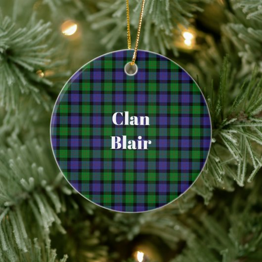 Clan Blair-tartan Keramisch Ornament (Boom)