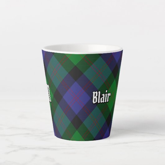 Clan Blair Tartan Latte Mok (Voorkant)