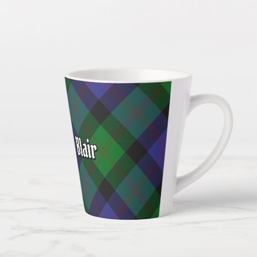 Clan Blair Tartan Latte Mug (Droite)