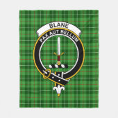 Clan Blane Tartan Schots geruit kleed Fleece Deken (Voorkant)