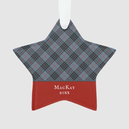 Clan bleu MacKay Tartan Plaid écossais (devant)